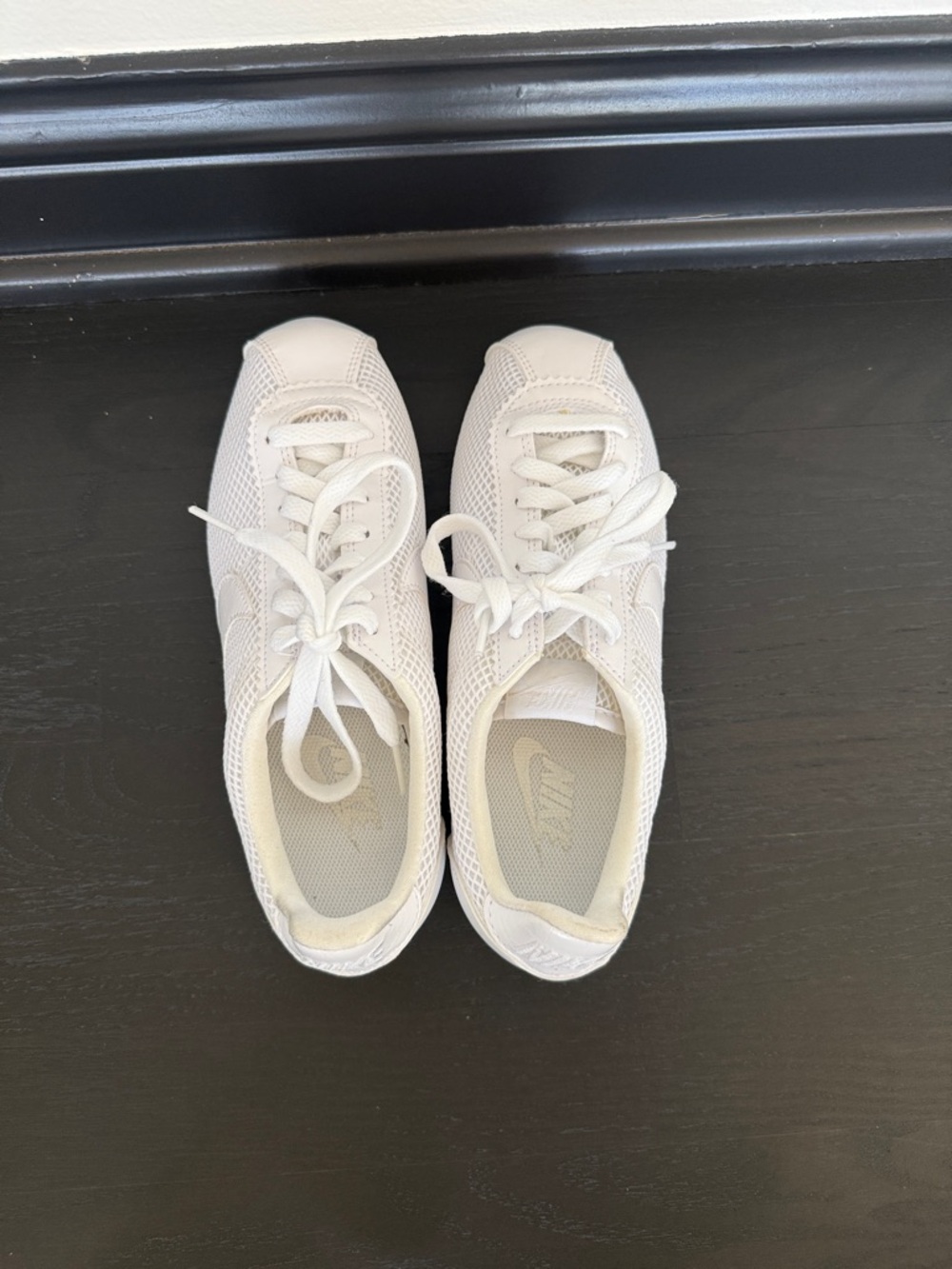 Nike White Low-Top Mesh daybreak Sneakers - Picture 6 of 8